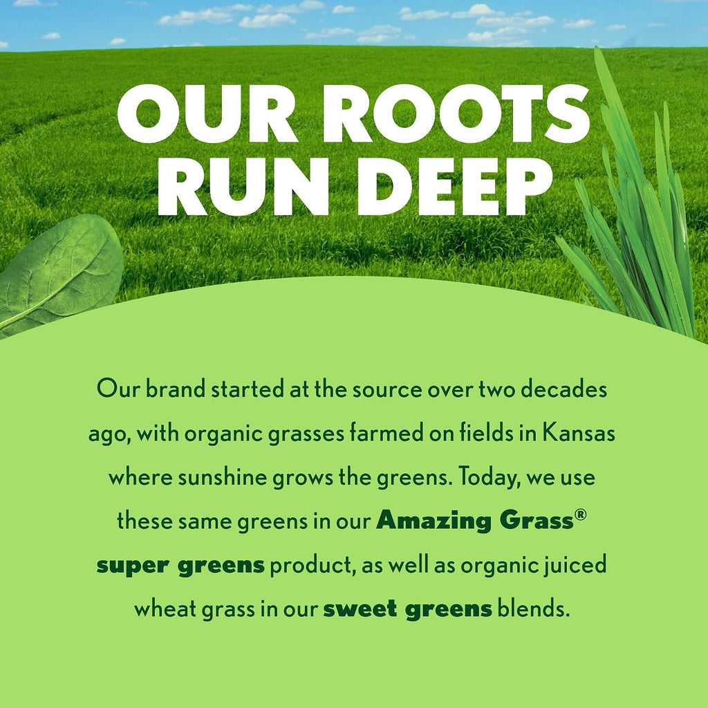 Amazing Grass Wheat Grass Powder, Whole-Leaf, 100 Servings