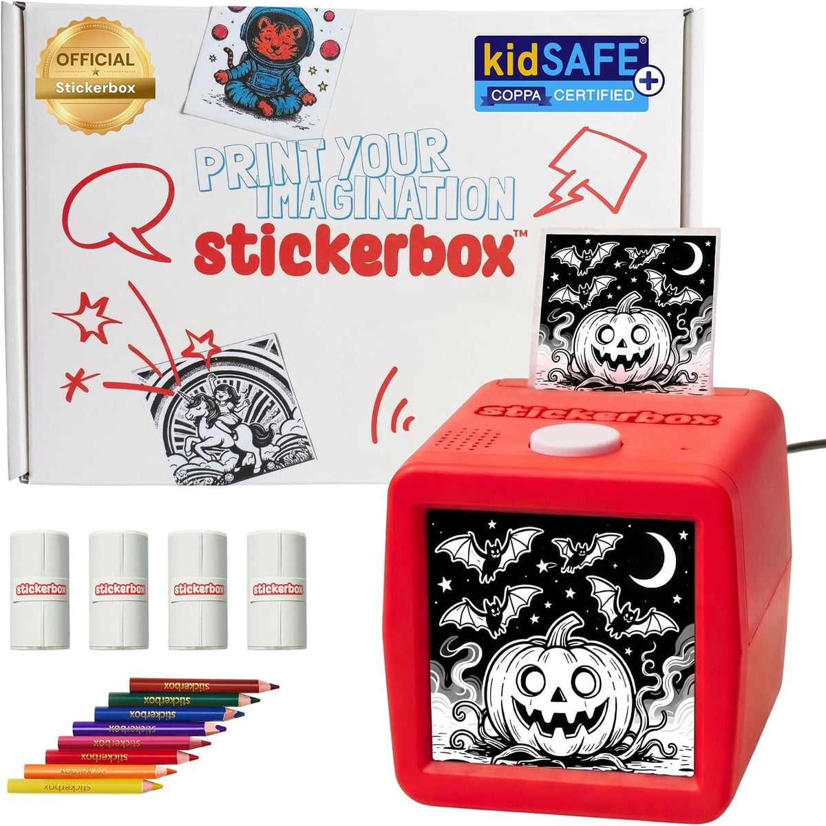 Stickerbox AI Voice-Powered Mini Sticker Maker for Kids
