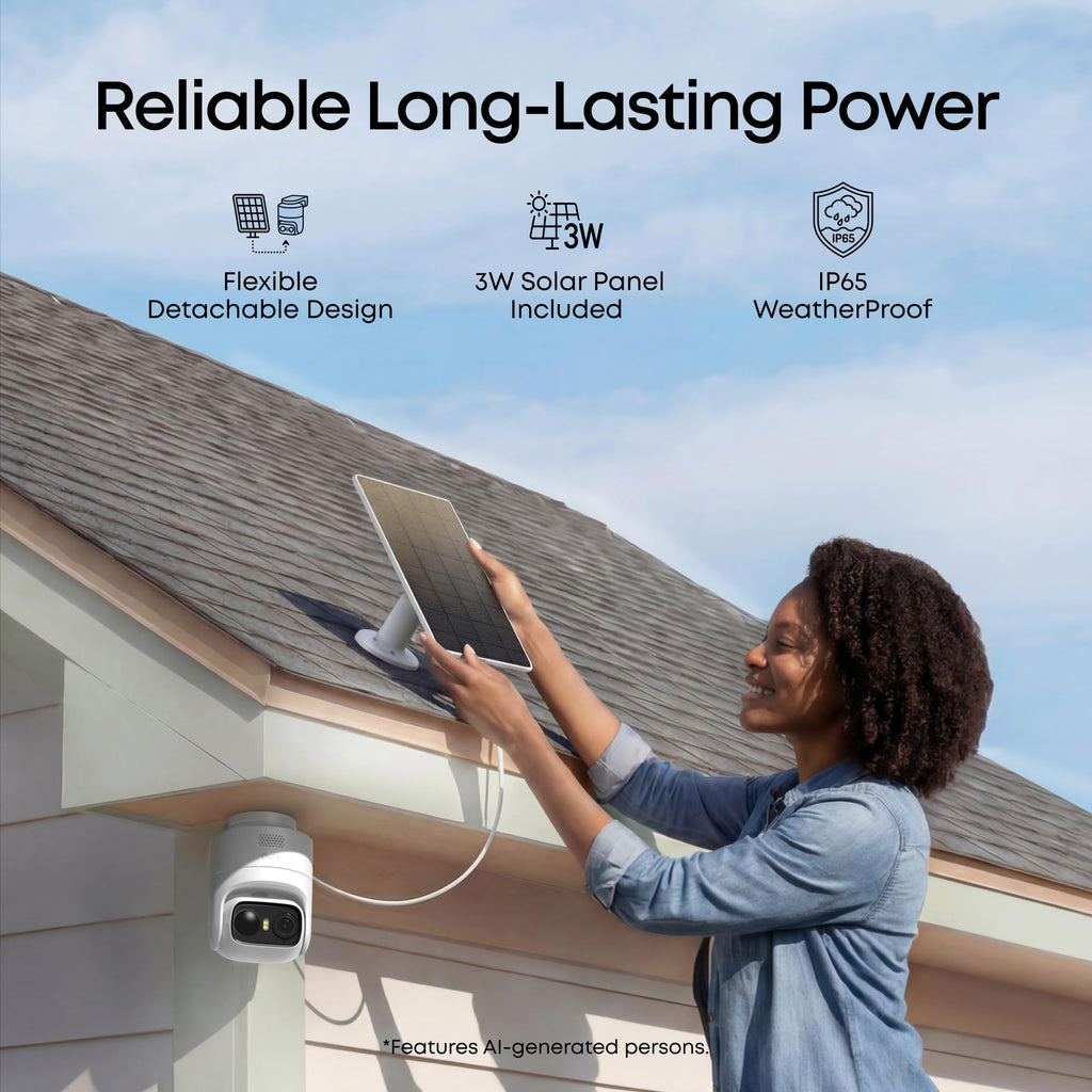 eufy Security eufyCam C37, Solar Cameras Wireless Outdoor,2K Resolution