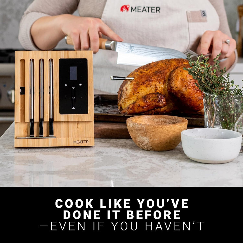 MEATER Block WiFi Smart Meat Thermometer, 4-Probe, Standalone Mode, BBQ
