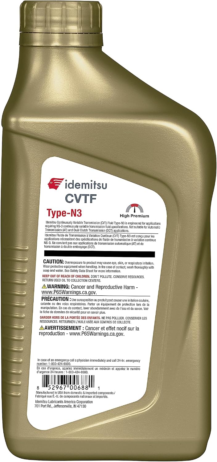 Idemitsu CVT Type N3 (NS-3) Transmission Fluid – 1 Qt, 6 Pack