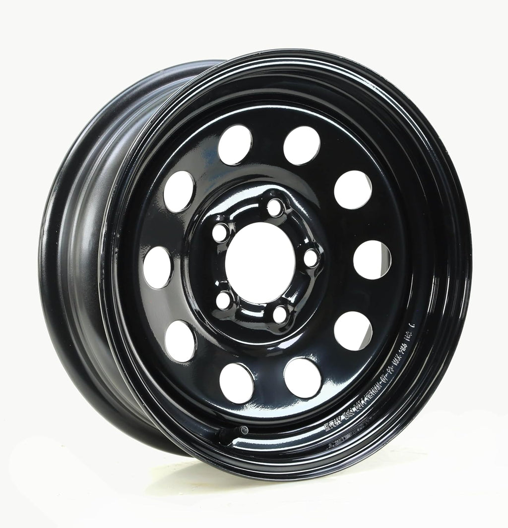 Free Country Trailer Tire Wheel ST205/75D15 6PR C 101L 5X4.5 Black Mod, Pk2