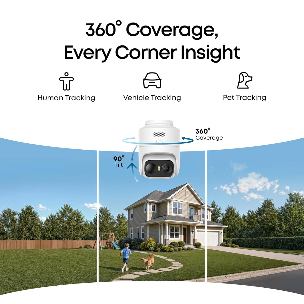 eufy Security eufyCam C37, Solar Cameras Wireless Outdoor,2K Resolution