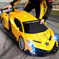1:10 Big Size Transform RC Car, Gesture Sensing Remote Control Car (Yellow)