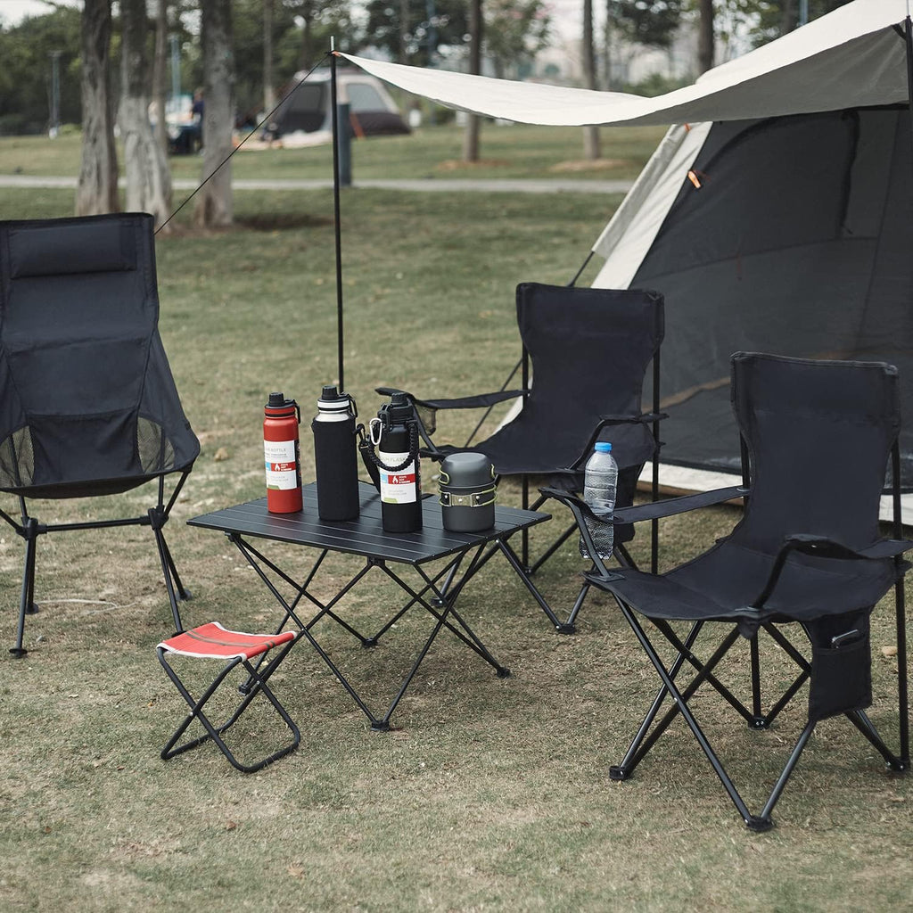 Damei century 4Pack Folding Camping Chairs, Portable for Beach, Lawn, Yard