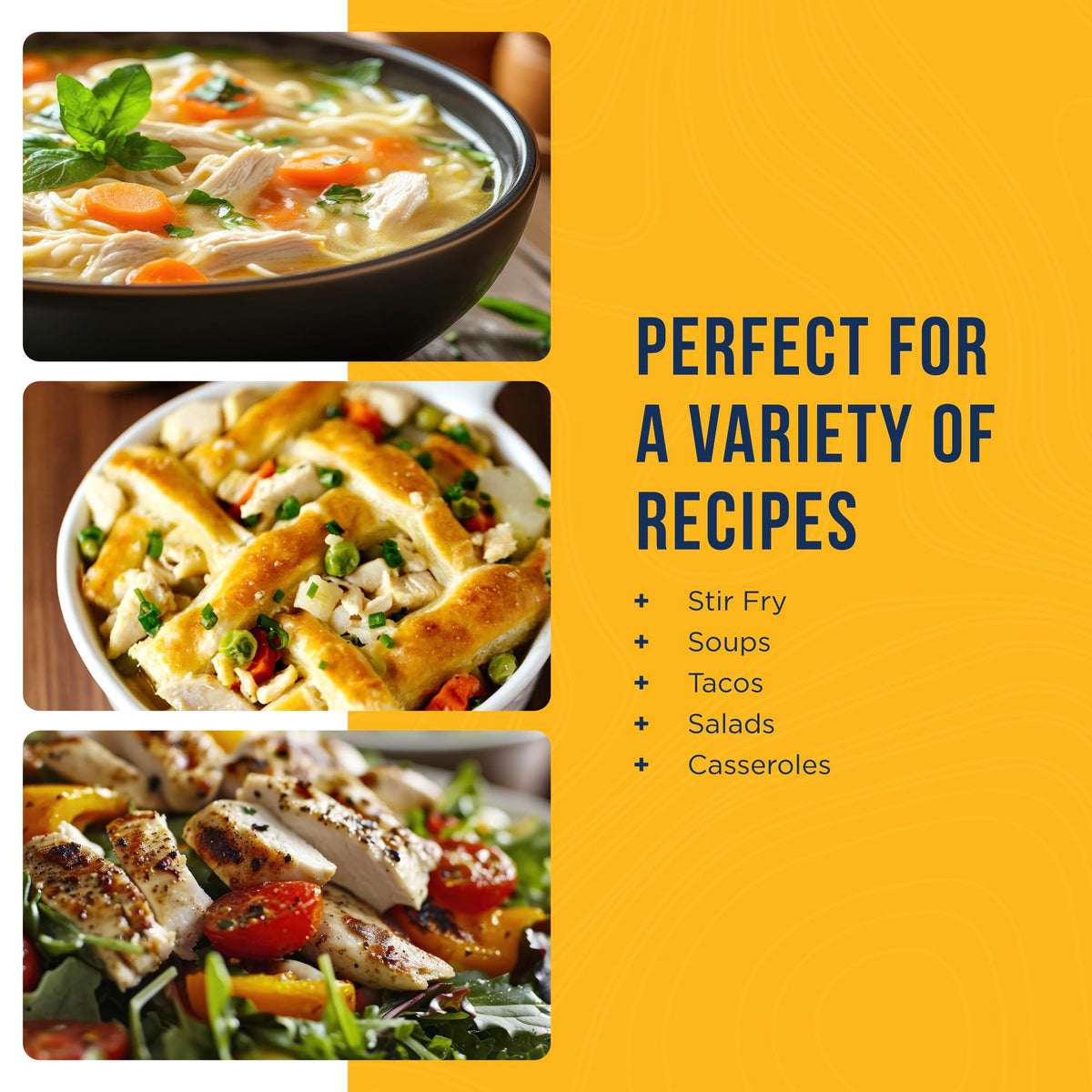 Augason Farms Cooked Freeze Dried White Meat Chicken Dices Can