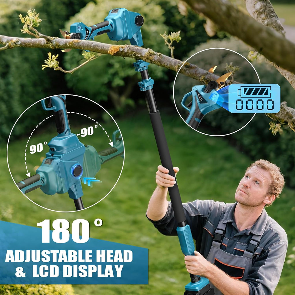 Cordless Pole Pruner for Makita 18V Battery, Electric Pruning Shears