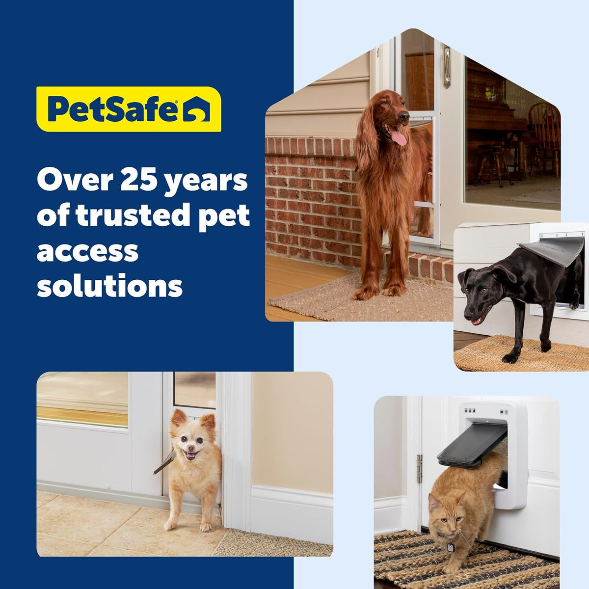 PetSafe Electronic Pet Door, Collar Key Sensor, Dogs Up to 100 lb, Large