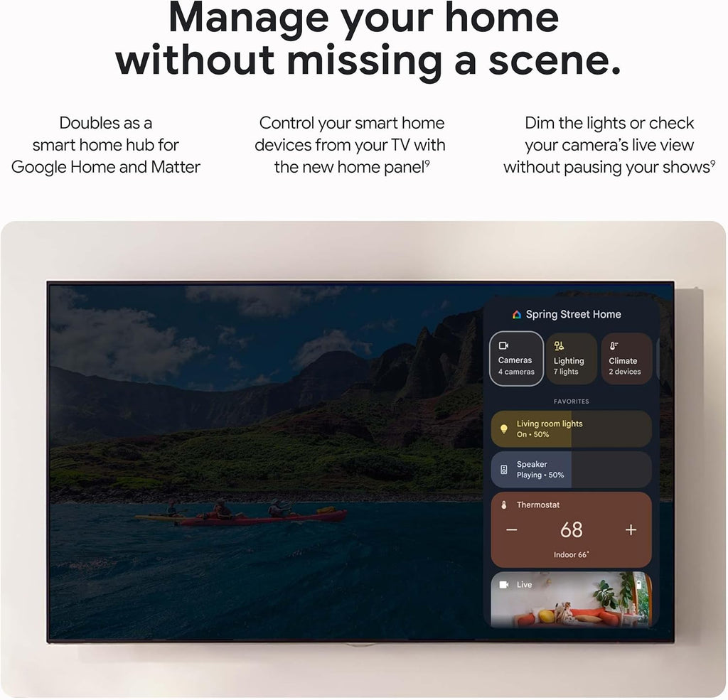 Google TV Streamer 4K - Fast Streaming Entertainment on Your Device with Voice Search Remote - Watch Movies, Shows, Live, and Netflix in HDR - Smart