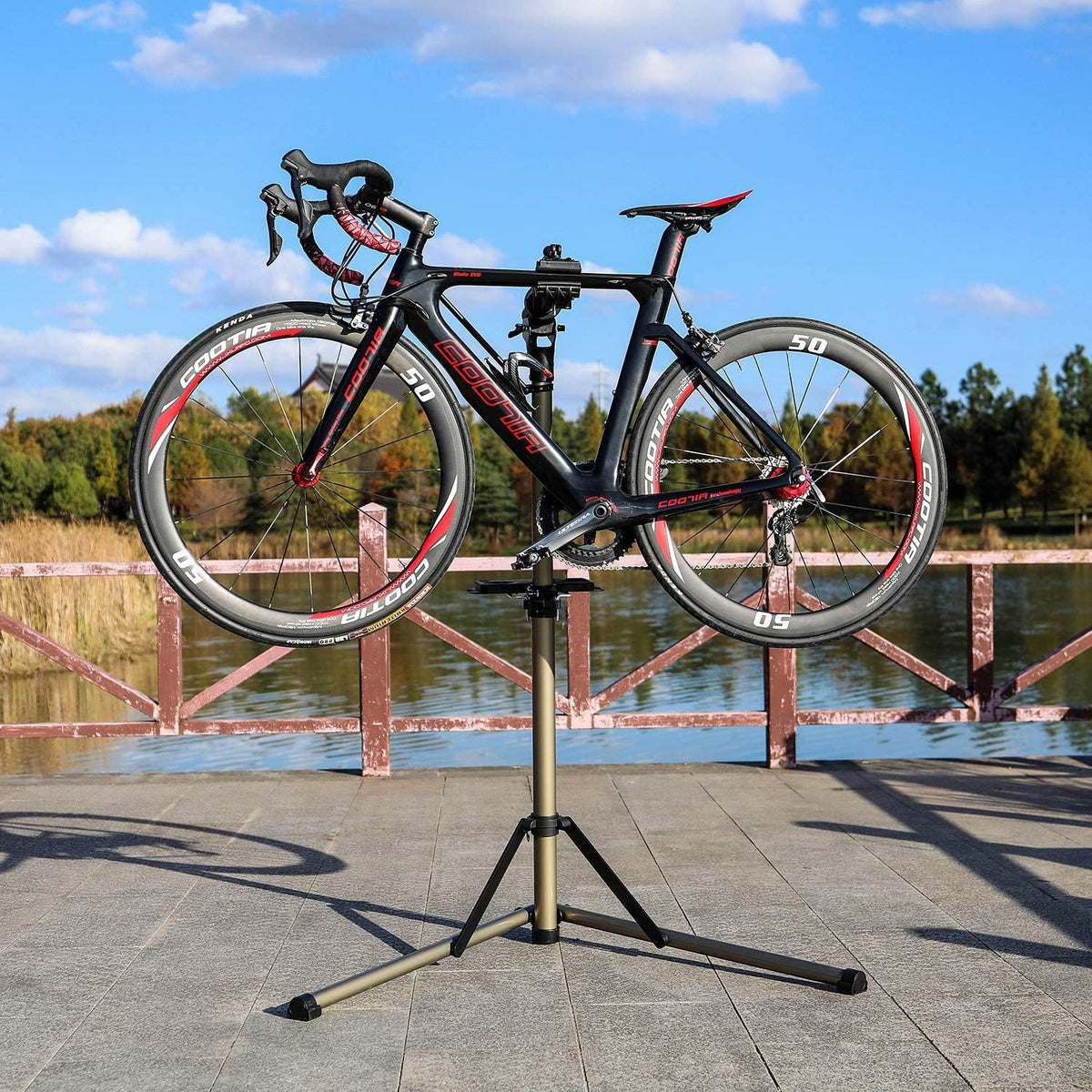CXWXC Bike Repair Stand -Shop Home Bicycle Mechanic Maintenance Rack