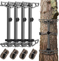 Climbing Sticks for Hunting,17.5" Lightweight Aluminum Non-Slip Climbing Sticks,Stackable and Bundled for Easy Portability,Suitable for Tree Stands