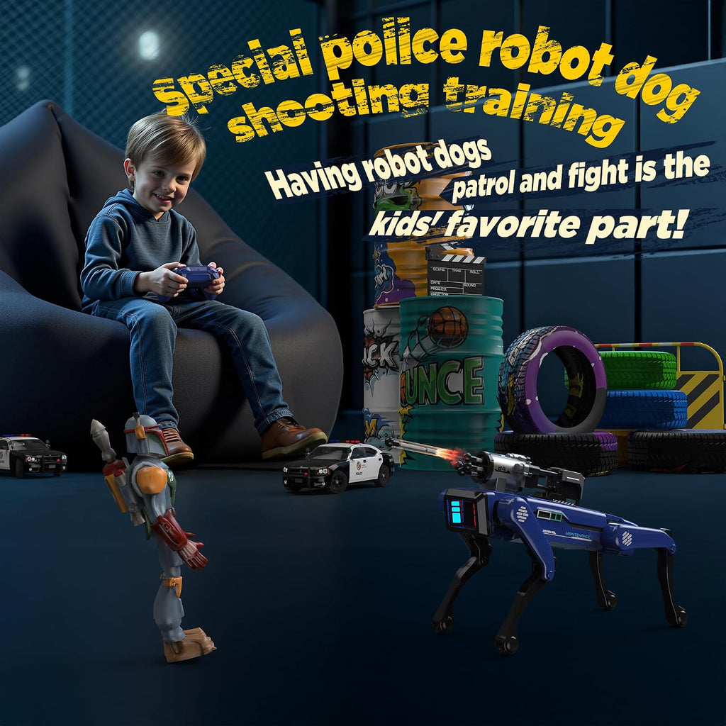 Robot Dog - Interactive STEM Toys with Voice & Remote Control, 30+ Lifelike Actions, Programmable Play, 25m Range, Durable & Safe - Best Gift for