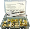 58PCS Hose Repair Kit, 1/4 I.D.Torch Hose Repair Kit, Air Hose Crimper Tool