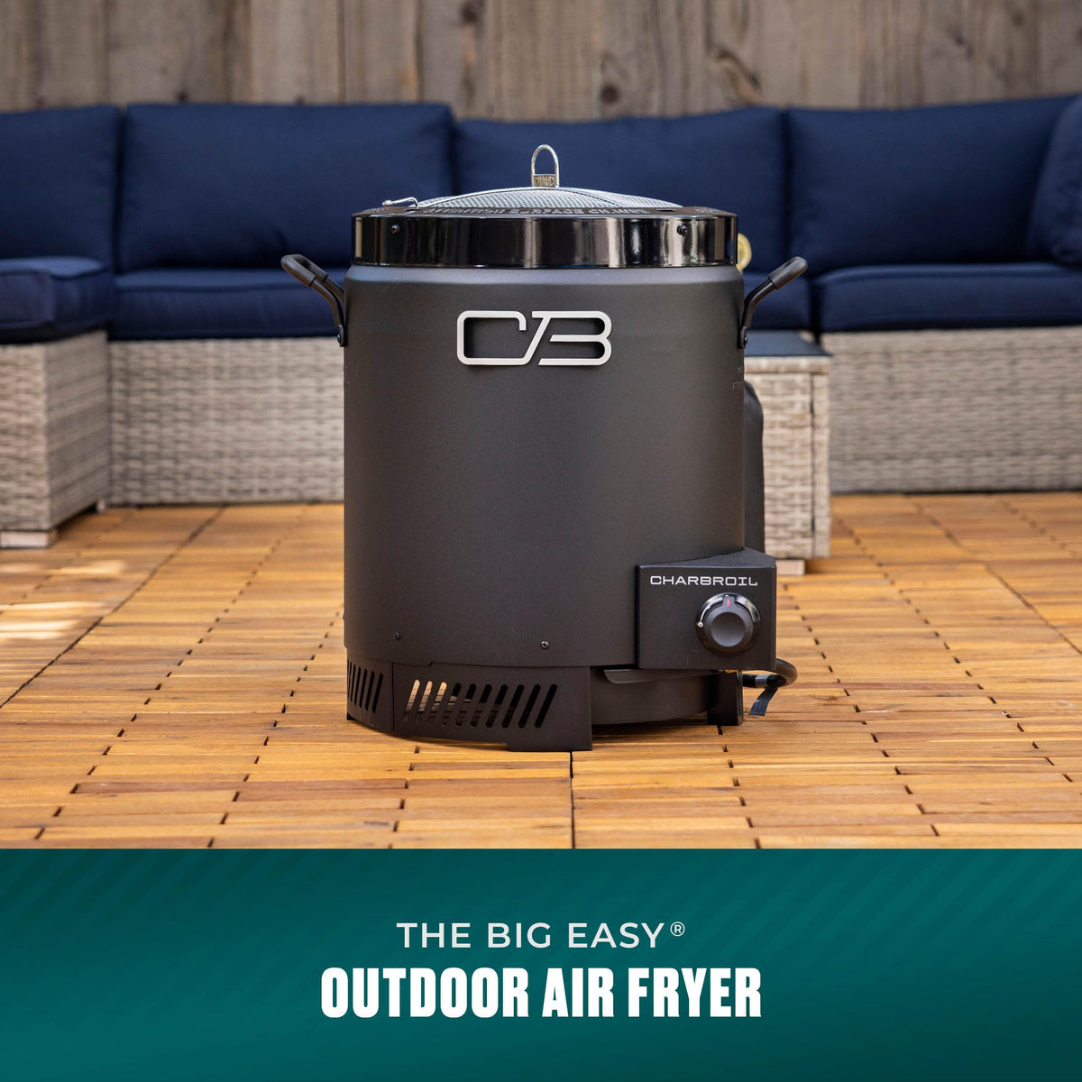 Charbroil The Big Easy Oil-Less Turkey Fryer | Outdoor Air Fryer | Propane Cooker, Black - 24102165
