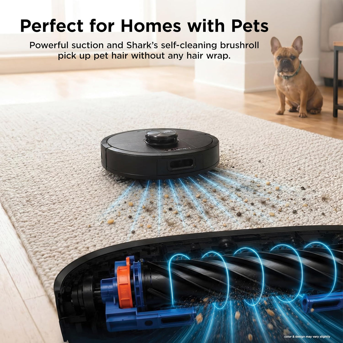 Shark AV2501S AI Ultra Robot Vacuum, with Matrix Clean, Home Mapping, 30-Day Capacity HEPA Bagless Self Empty Base, Perfect for Pet Hair, Wifi, Dark