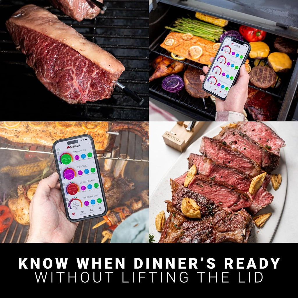 MEATER Block WiFi Smart Meat Thermometer, 4-Probe, Standalone Mode, BBQ