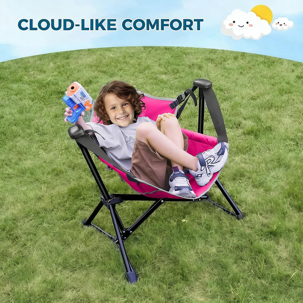 Kids Hammock Chair, Kids Camping Chair, Folding Chair, Pink