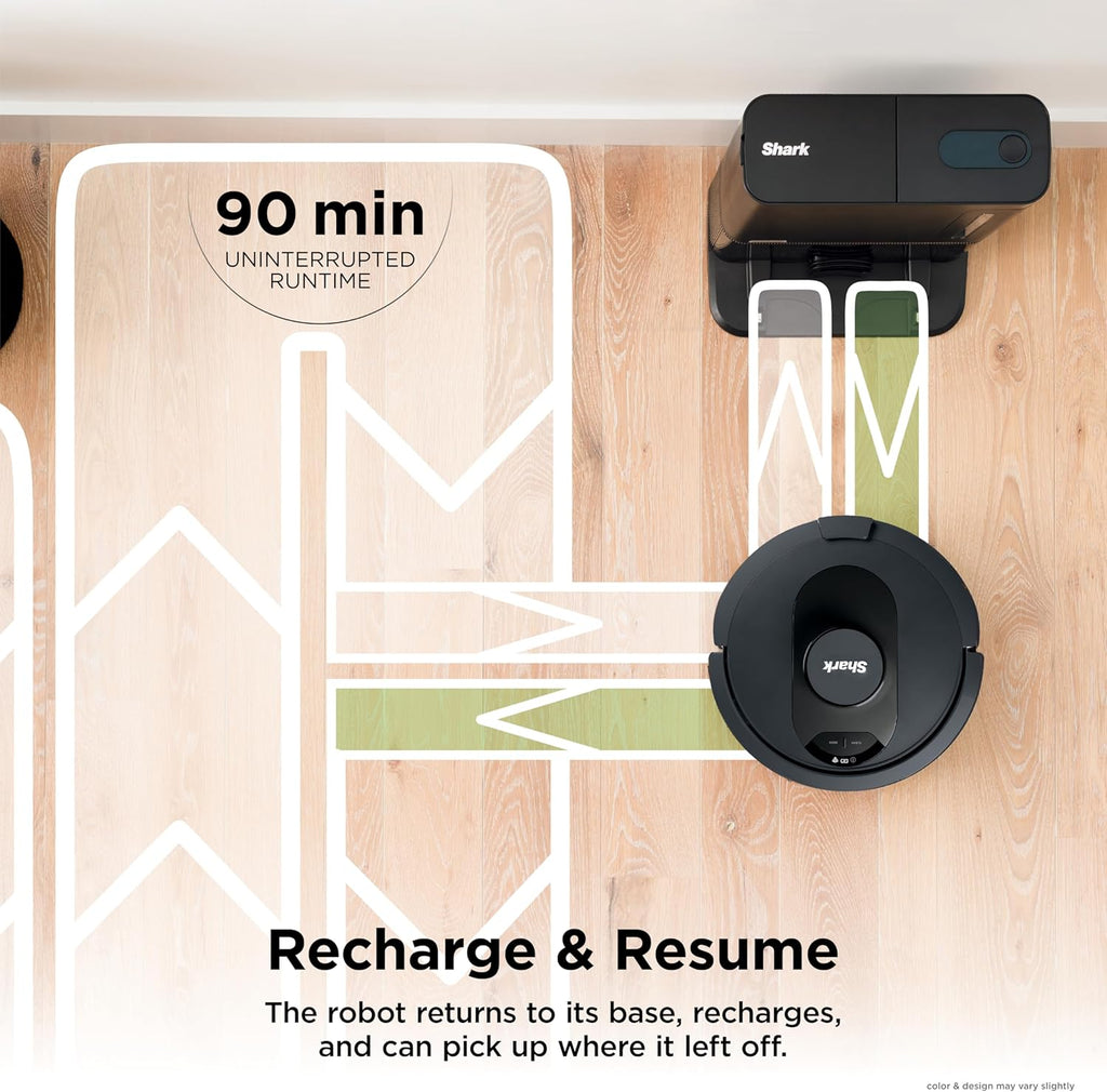 Shark AV2501S AI Ultra Robot Vacuum, with Matrix Clean, Home Mapping, 30-Day Capacity HEPA Bagless Self Empty Base, Perfect for Pet Hair, Wifi, Dark