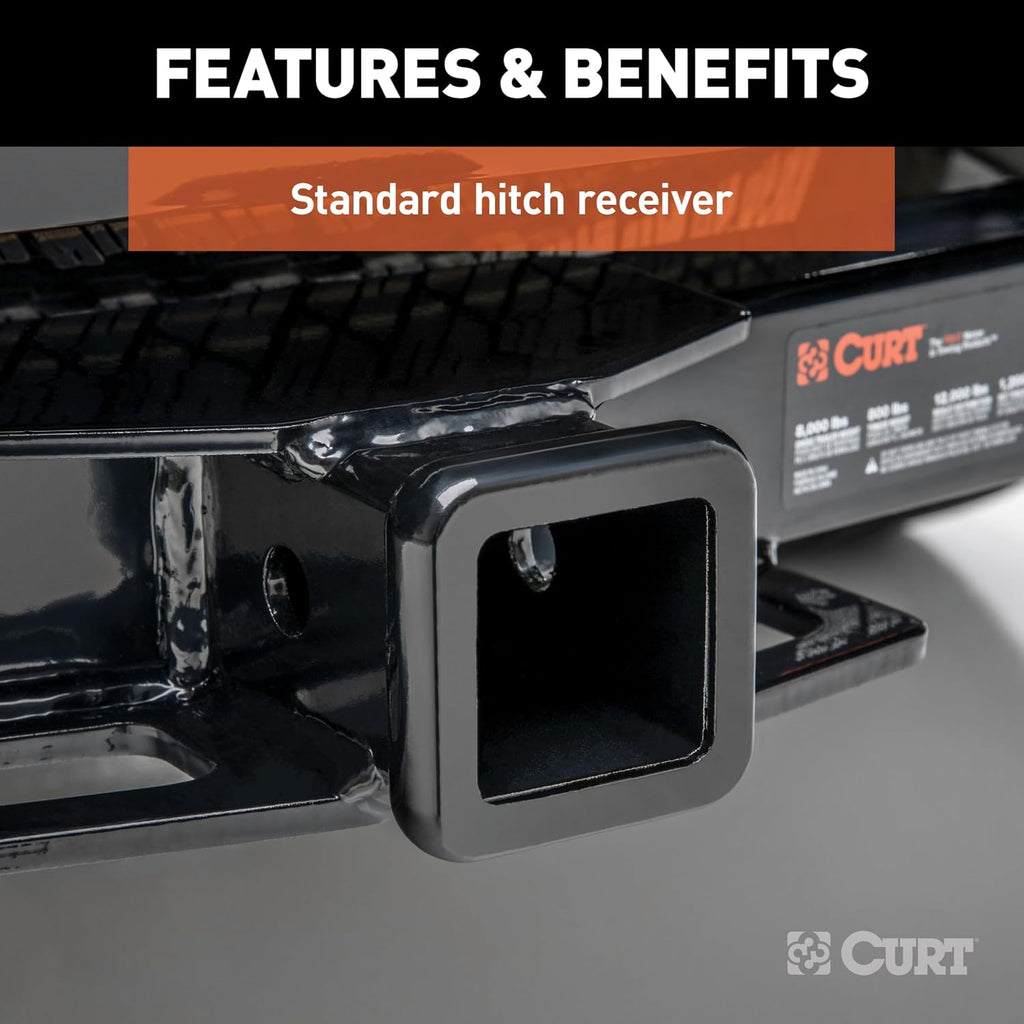CURT 13493 Class 3 Trailer Hitch, 2" Receiver for Ford Bronco