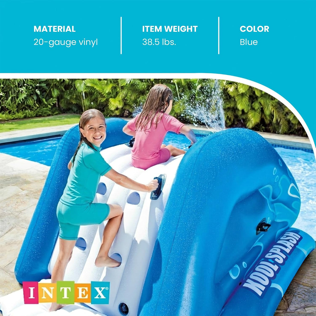 INTEX Kool Splash Inflatable Water Slide for Swimming Pool Fun