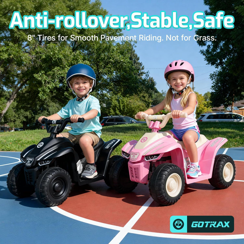 Gotrax Ride on Toy for Toddlers 1.5-4, 12V Battery for 80Mins, Max 1.5MPH