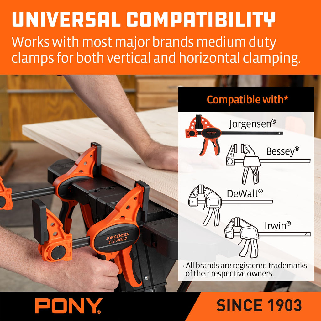 Pony Portable Folding Work Table, Workbench & Sawhorse