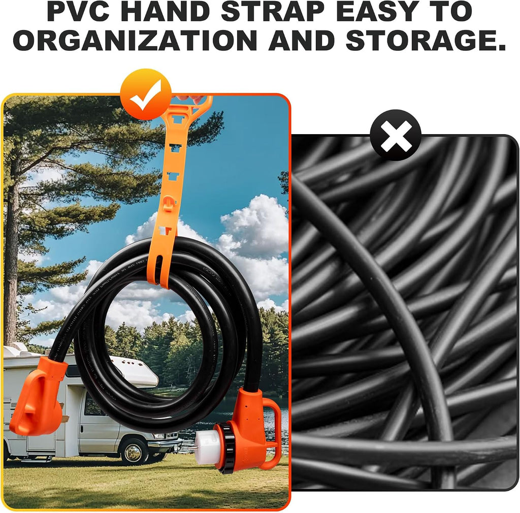 15FT 50 Amp Generator Cord Kit with Inlet Box