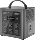 Portable Power Station 640Wh, 1200W Surge, Solar Generator 4 AC