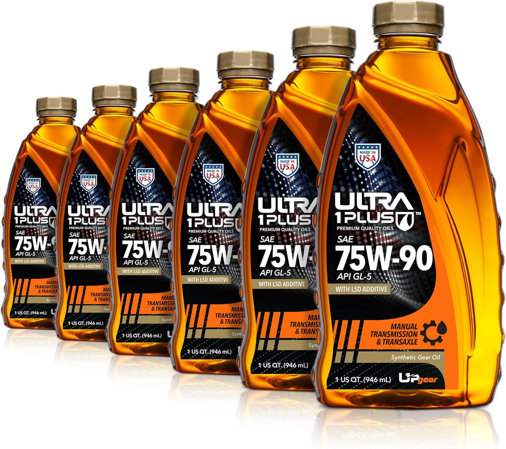 SAE 75W-90 Full Synthetic Gear Oil API GL-5 MT-1 Limited Slip 6 Quarts
