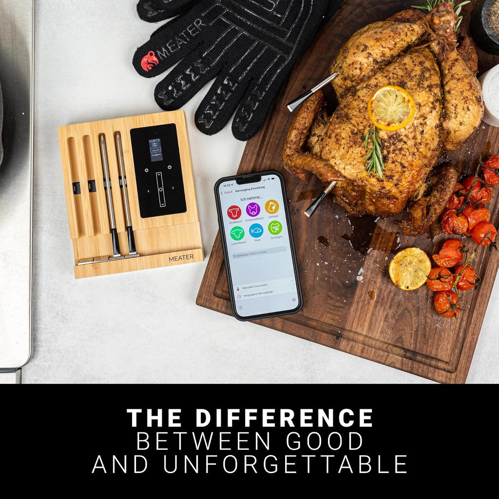 MEATER Block WiFi Smart Meat Thermometer, 4-Probe, Standalone Mode, BBQ