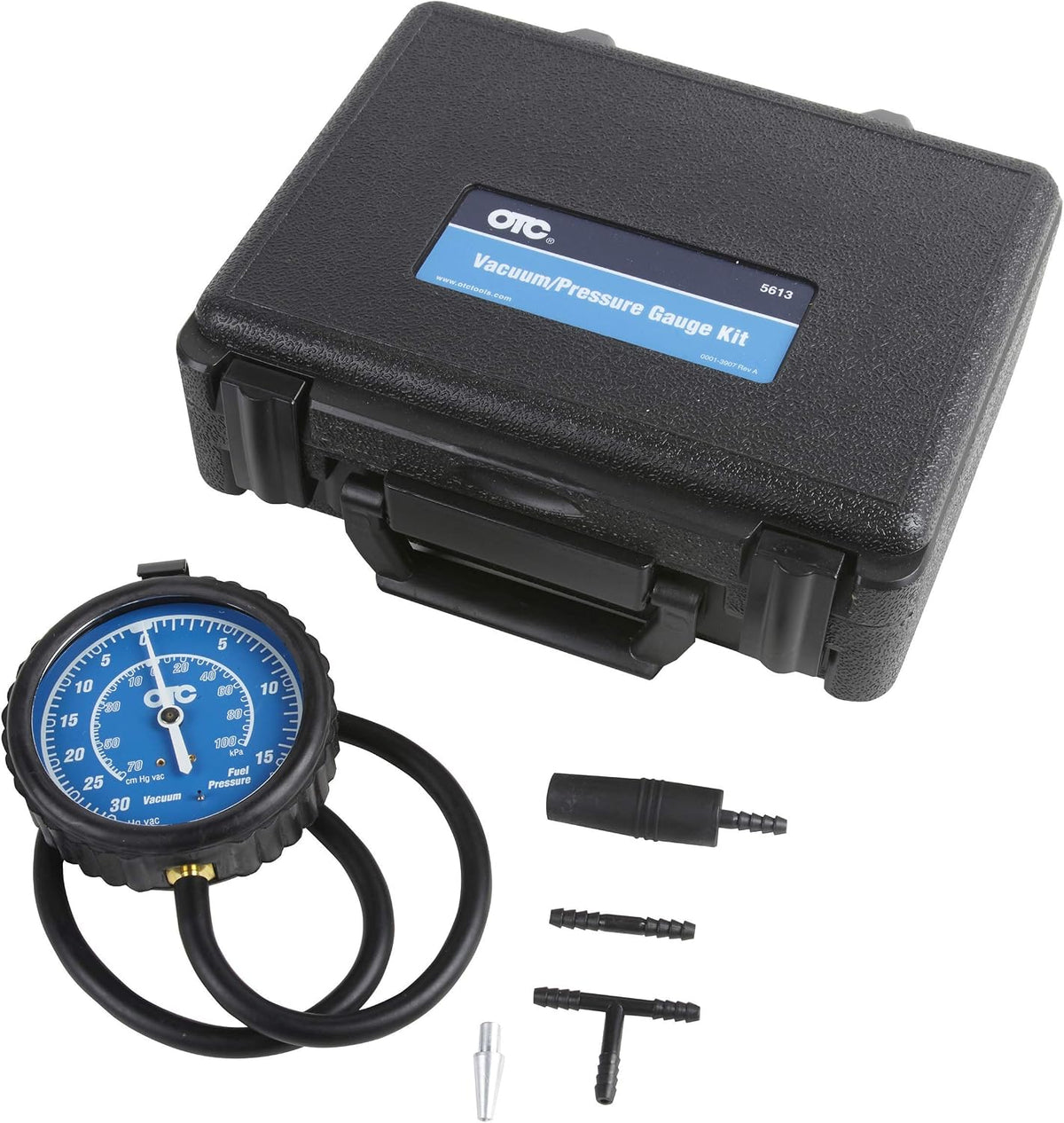 OTC 5613 Vacuum/Pressure Gauge Kit with Storage Case