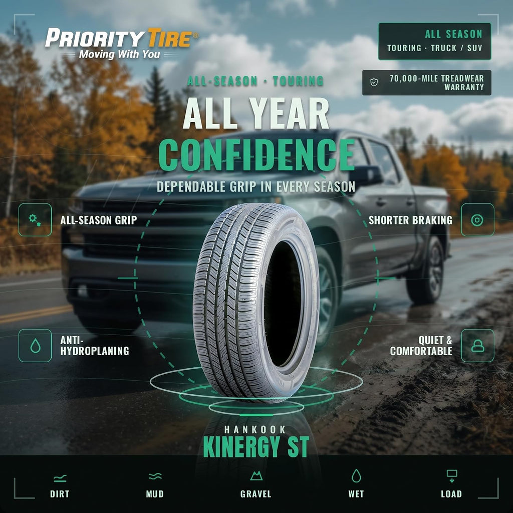 Hankook Kinergy ST (H735) all_ Season Radial Tire-235/75R15 105T