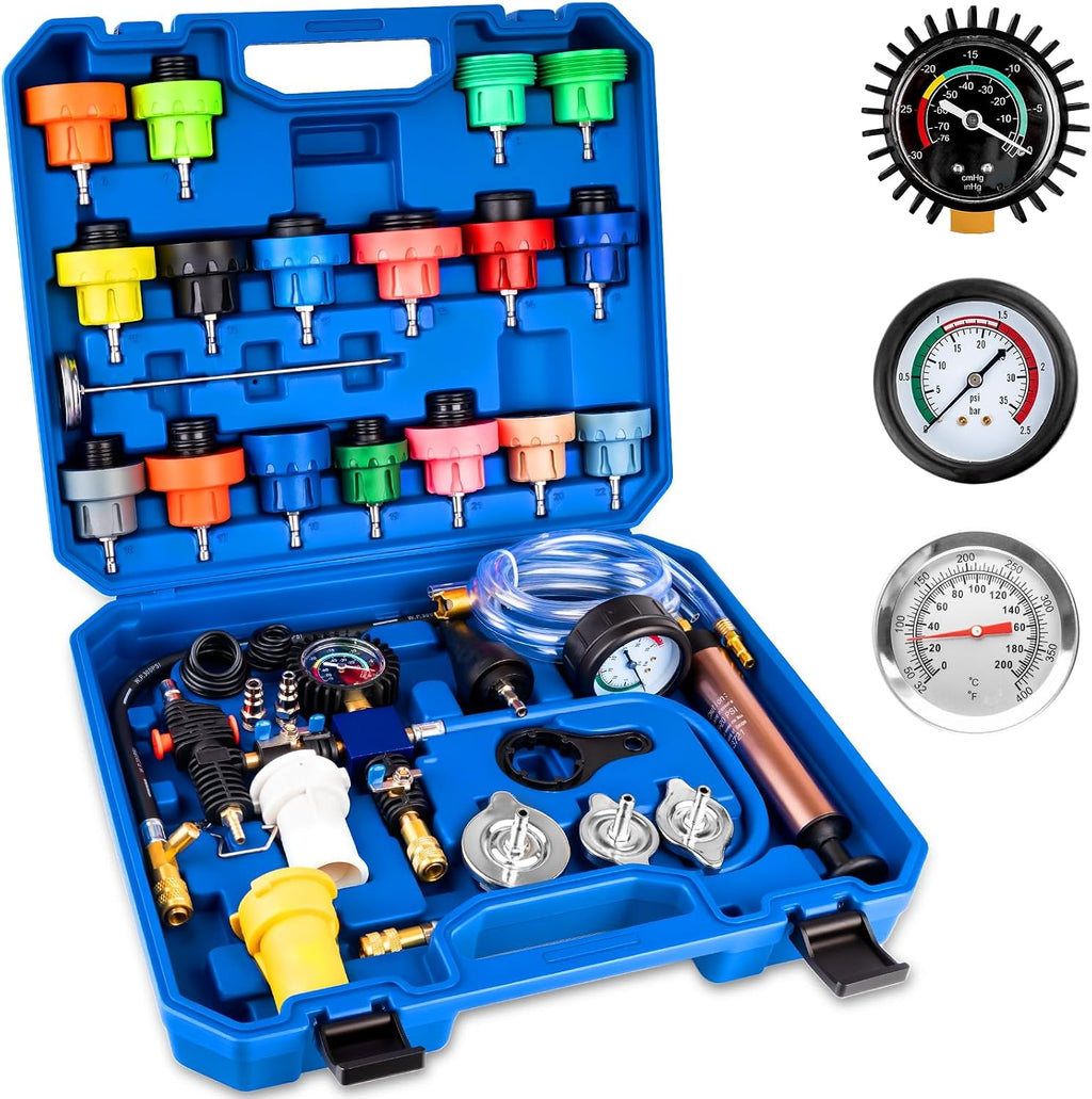31 PCS Coolant Pressure Tester Kit with 23 Adapters