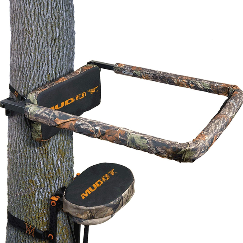 Muddy Universal Flip Up Shooting Rail Rest for Hang On Tree Stands, Black
