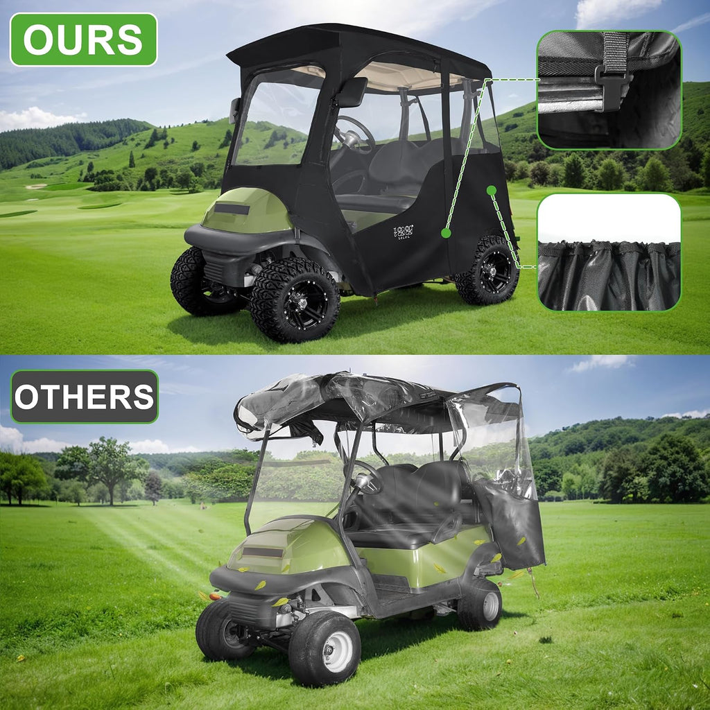 10l0l Deluxe 2 Passenger Enclosure for Club Car Precedent Onward Tempo