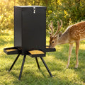 GYMAX 90LBS Deer Feeder, Gravity Deer Feeders with 4 Trays, Heavy Duty