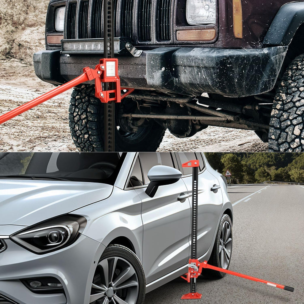 DNA Motoring 48'' Universal Farm Jack 3 ton 6600lbs Capacity Utility High Lift Farm Jack Ratcheting Off Road Jack for Car Truck Tractor SUV ATV UTV