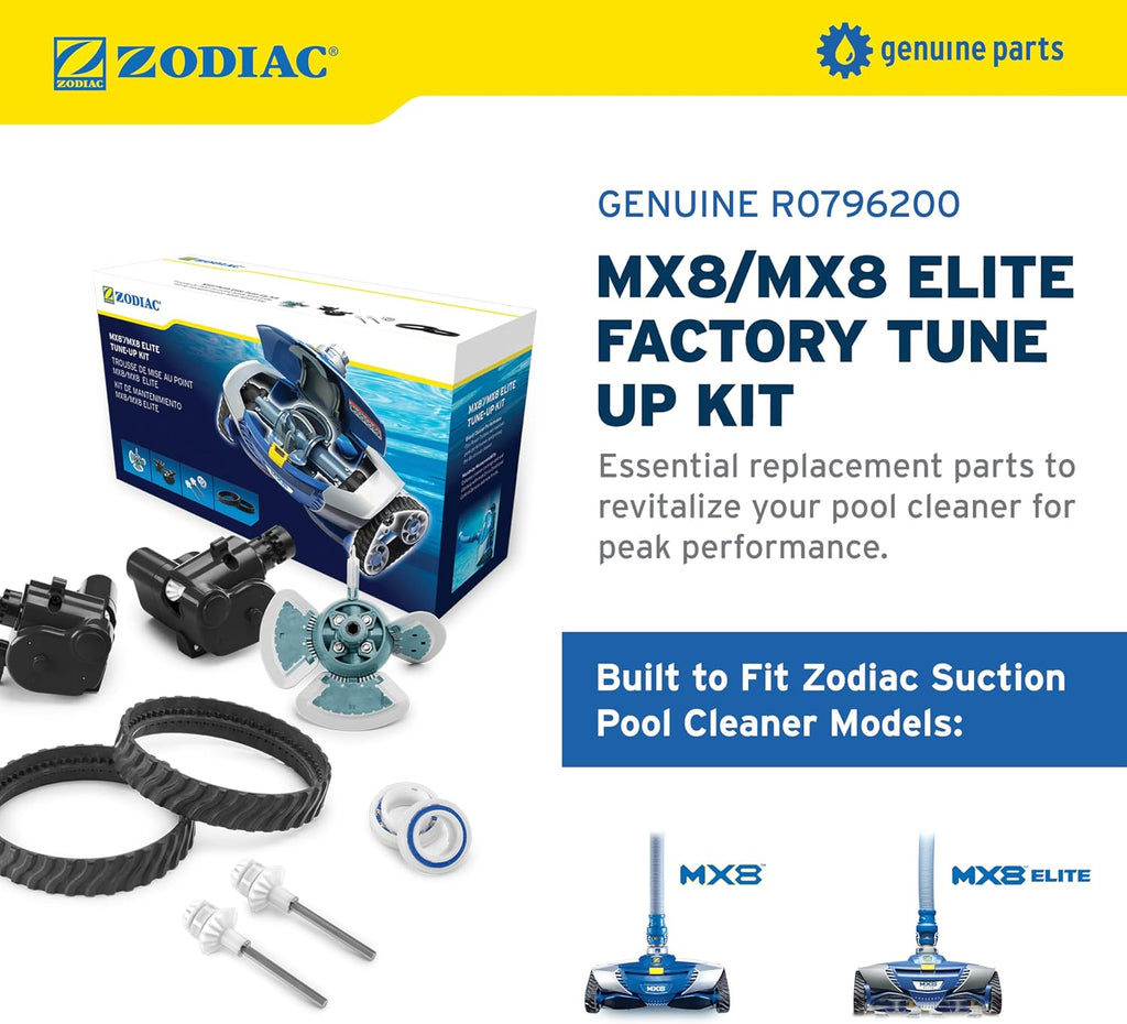 Zodiac Genuine Parts MX8 / MX8 Elite Factory Tune Up Kit R0796200, All-Inclusive Suction Cleaner Performance Tune-Up Kit MX8 and MX8 Elite