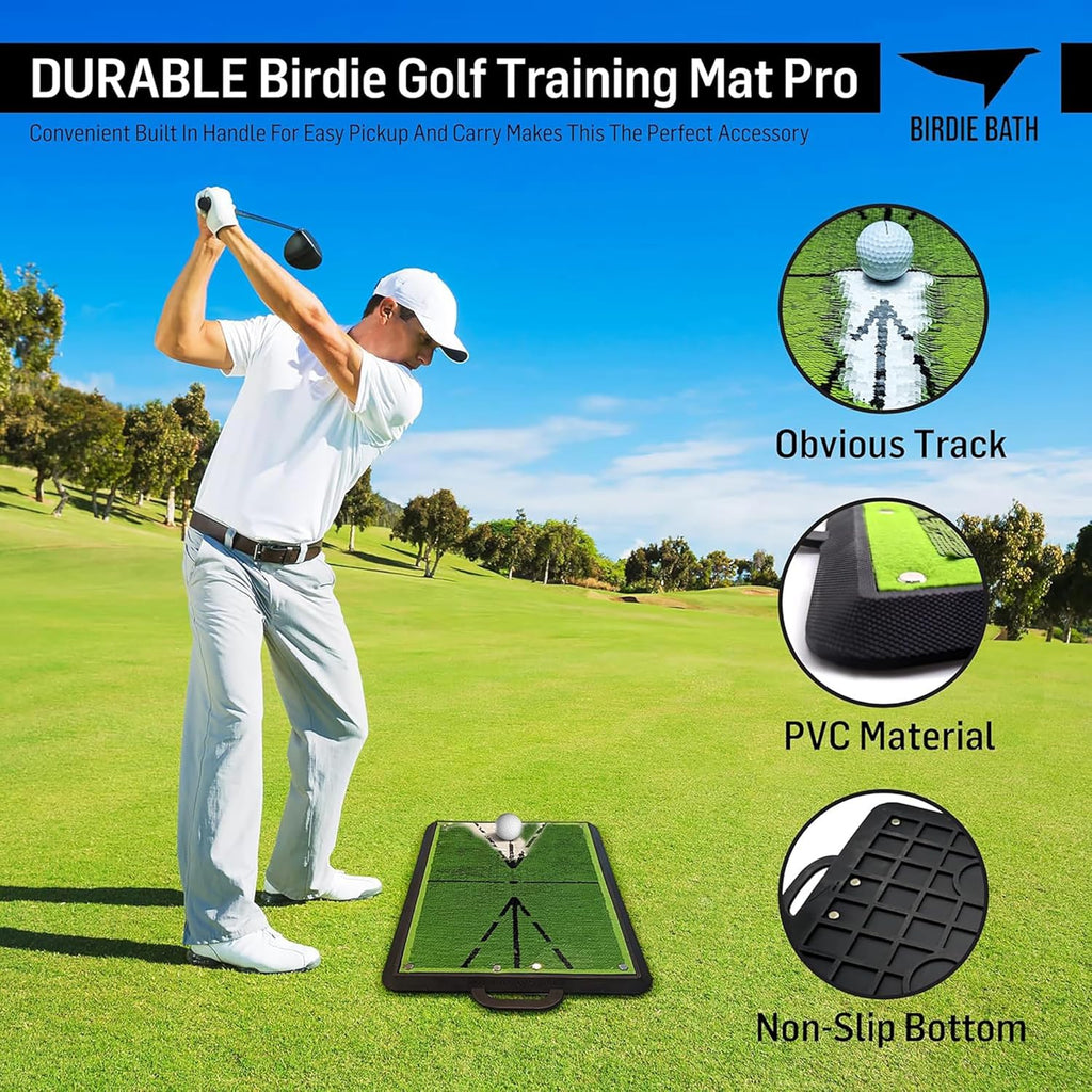 Birdie Golf Swing Training Mat - Sequin Tech, Analyzes Swing Path, Portable