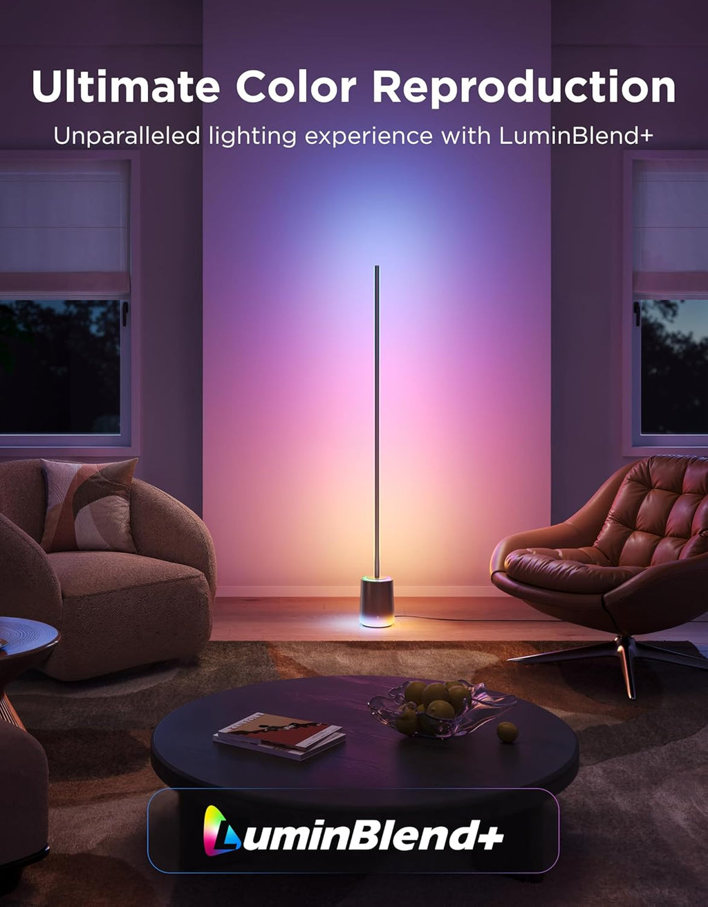 Govee Floor Lamp 3 with Luminblend+ Technology, 1000K-10000K Standing Lamp