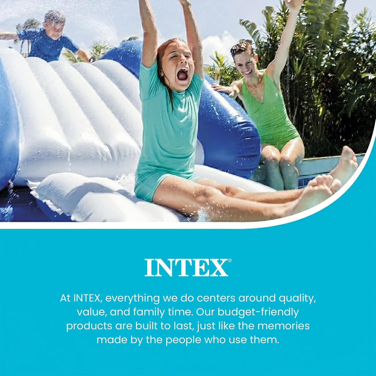 INTEX Kool Splash Inflatable Water Slide for Swimming Pool Fun