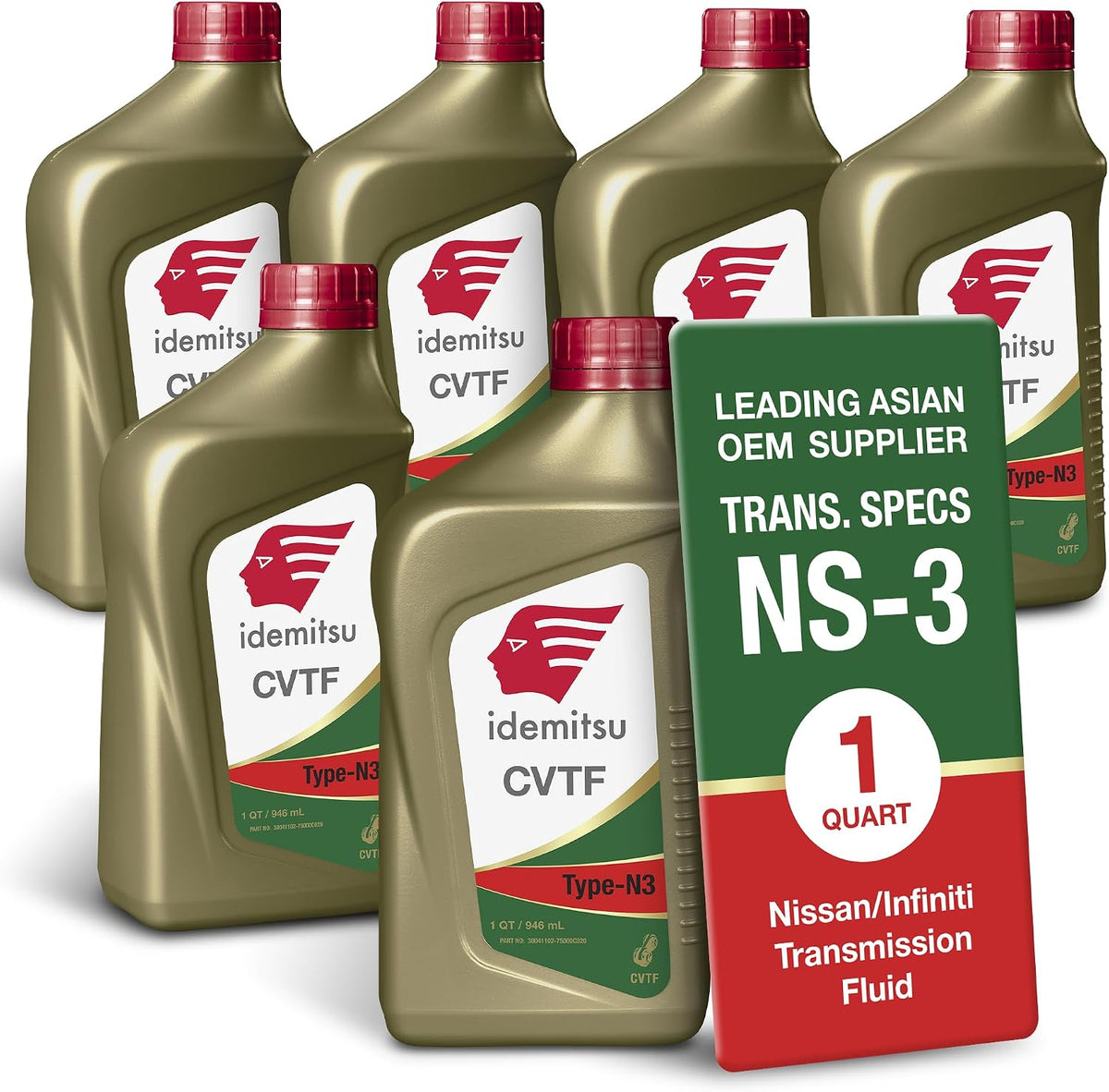 Idemitsu CVT Type N3 (NS-3) Transmission Fluid – 1 Qt, 6 Pack