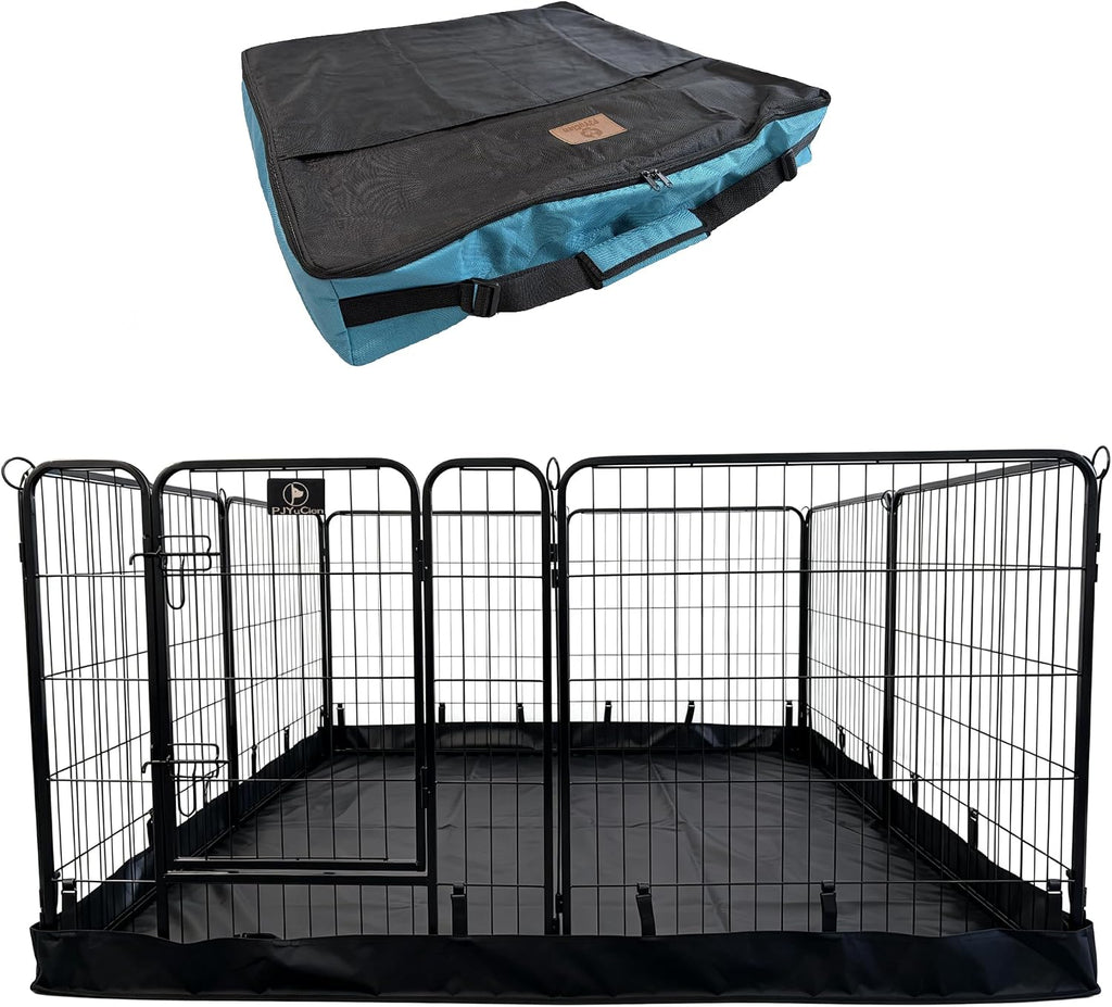 Puppy Playpen Plus Storage Bag with Bottom, 8 Panels 31.3" H