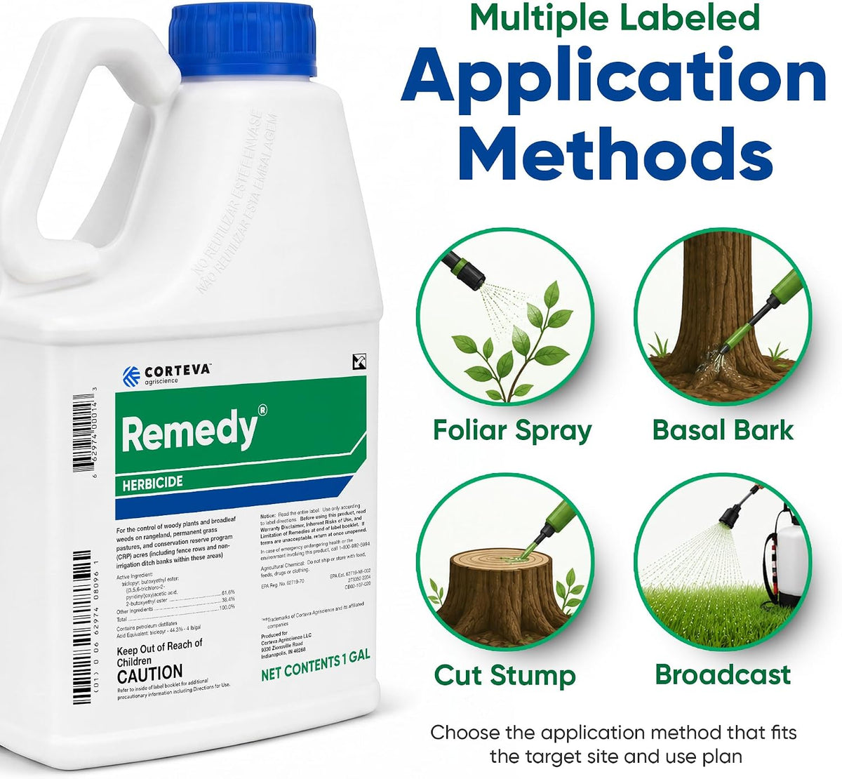 Corteva Remedy Herbicide Concentrate, Triclopyr, Gallon