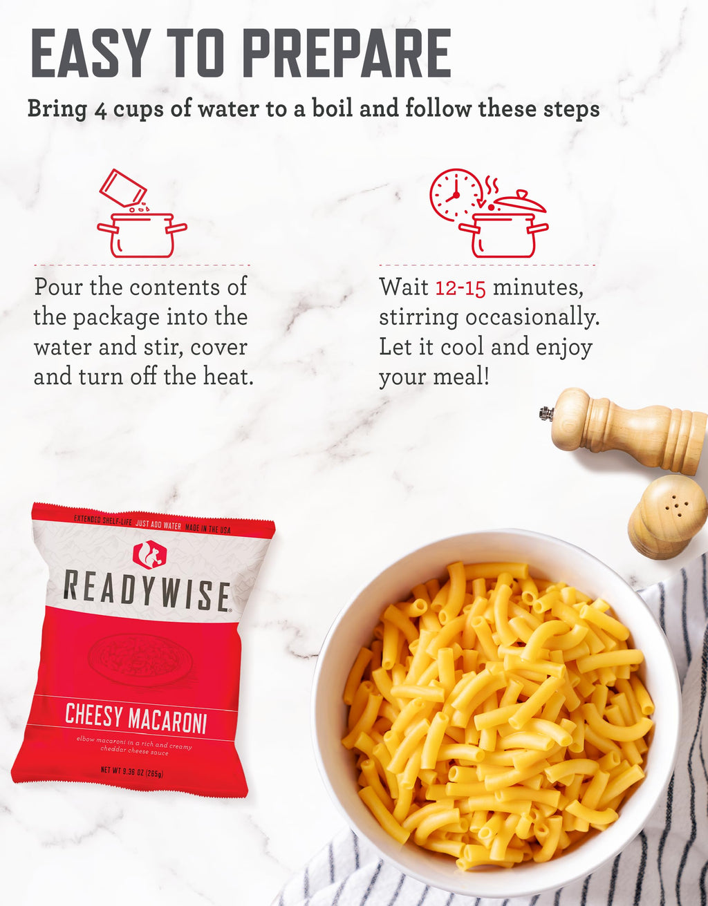 READYWISE Emergency Food Survival Supply 14 Day Bucket, 150 Servings