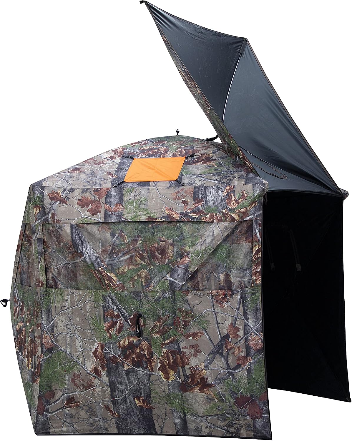 Barronett Blinds® Feather Five, Portable Hunting Blind, Huge Interior, Lightweight, 4-Person, Bloodtrail® Backwoods, 72” x 84” x 84”, FF500BW