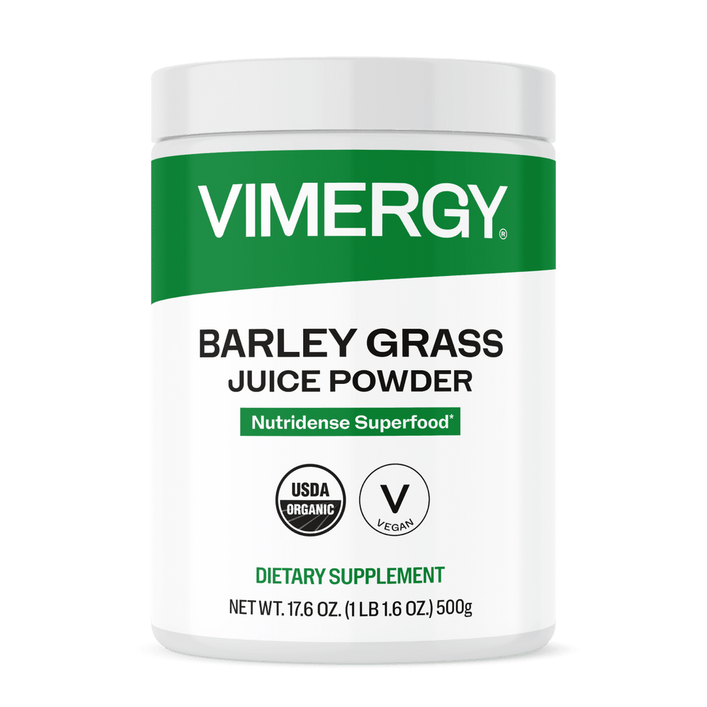 VIMERGY USDA Organic Barley Grass Juice Powder, 62 Servings – Super Greens Powder