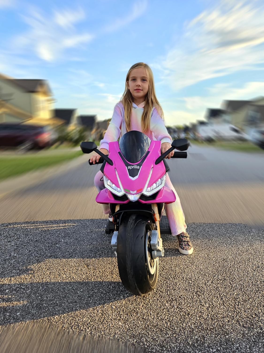 24V Electric Motorcycle for Kids, Ride On Toys for 4-10 Years Old