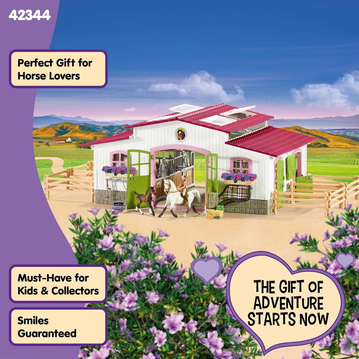 Schleich Horse Club - 97Pc Riding Center With Rider And Horses | 42344