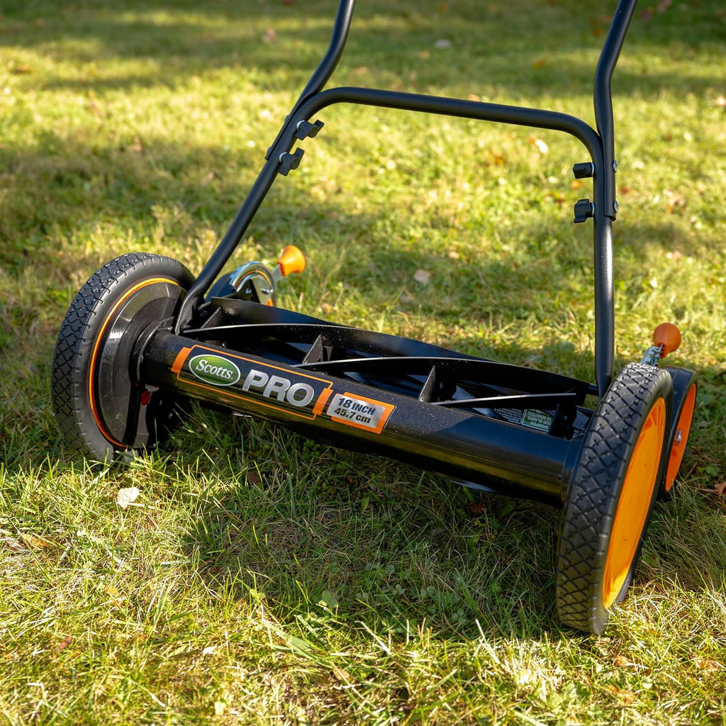 Scotts 716-18S 18-Inch 7-Blade Push Reel Lawn Mower, Green